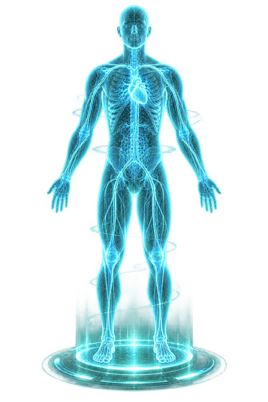 Interactive HealthRing biometric body visualization